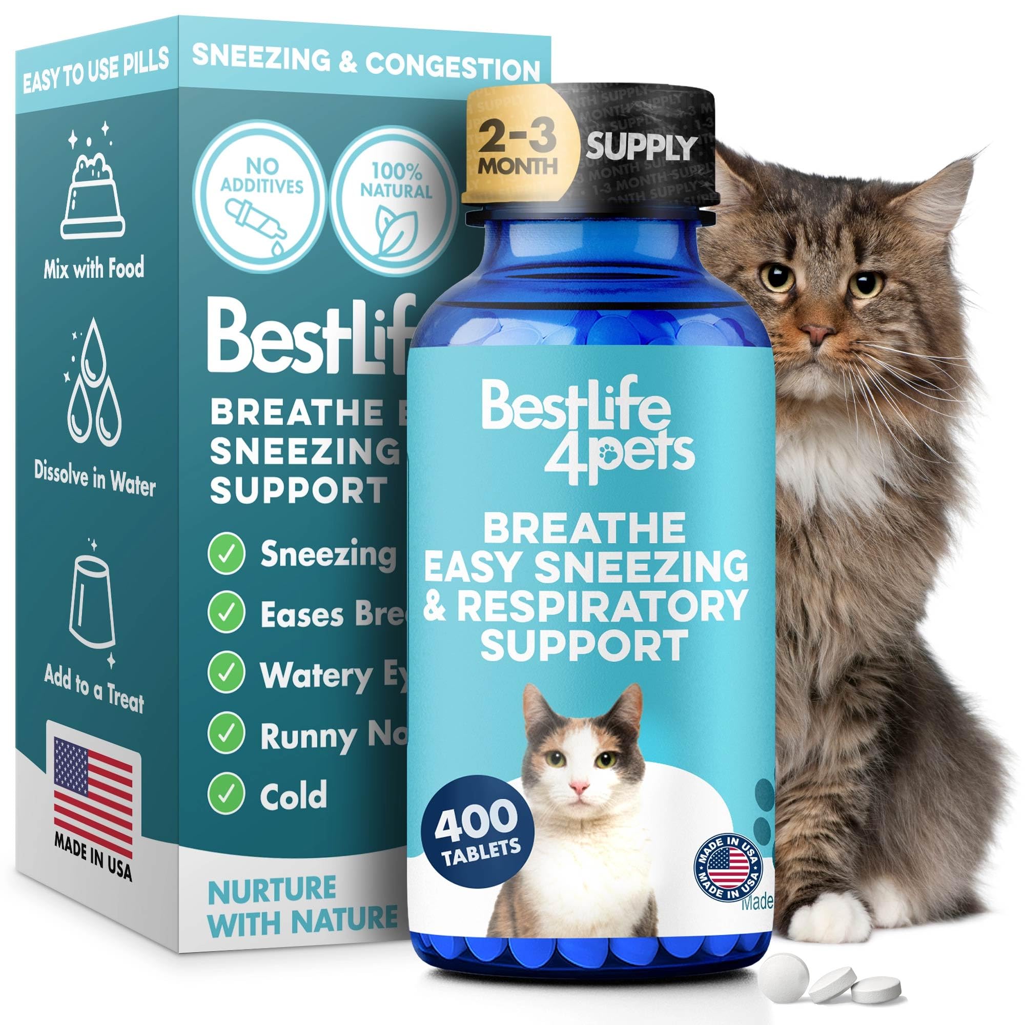Amazon.com : Cat Respiratory Comfort Supplement - Natural Breathe